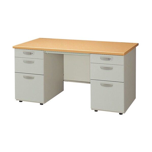 両袖デスク NED147BB-AWL 1点