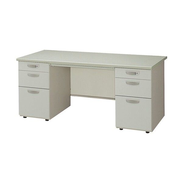 両袖デスク NED167BB-AWH 1点