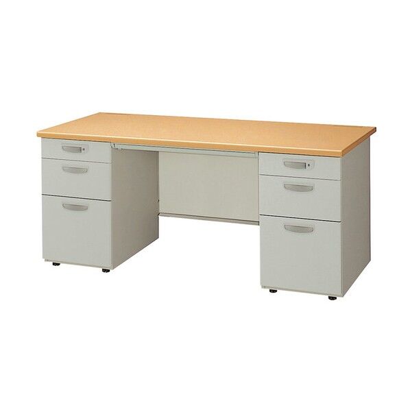 両袖デスク NED167BB-AWL 1点