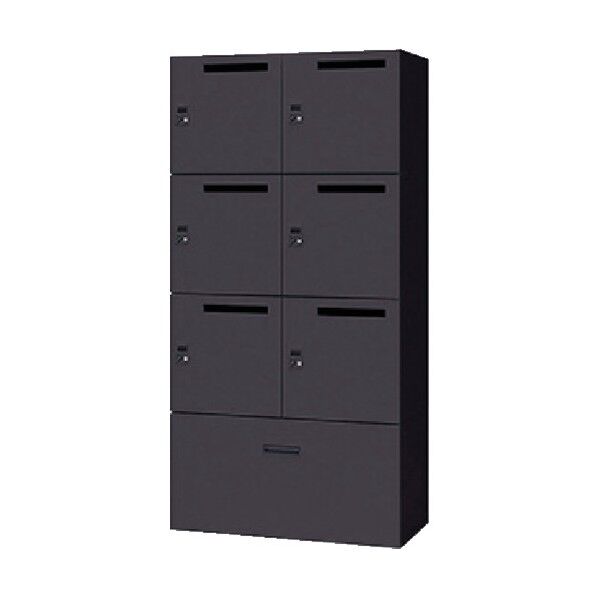 PK型パーソナルロッカー6人用(ファイル引出し付) PK-0918CMPD6S-BB 1点
