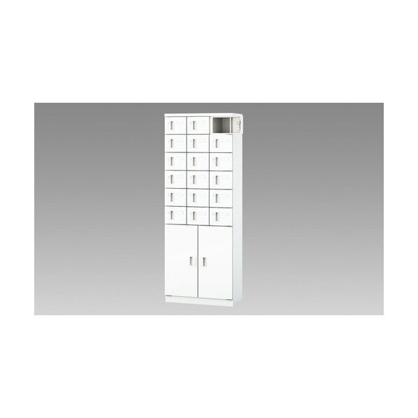 小物入れロッカー(18人用) PLK0616C-18C-WW 1点