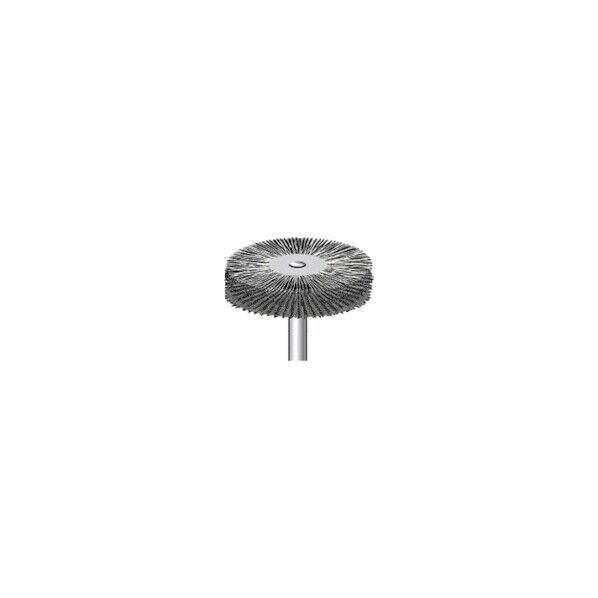 硬鋼ワイヤーブラシ特厚 5本入 ホイール型 25×6×3mm 50447 5点