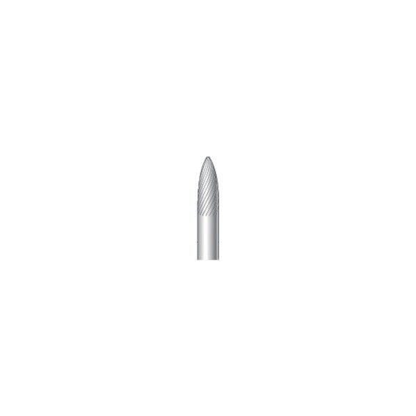 チタンコート超硬カッター 砲弾型 シングルカット 6×16×6mm 21611 1点
