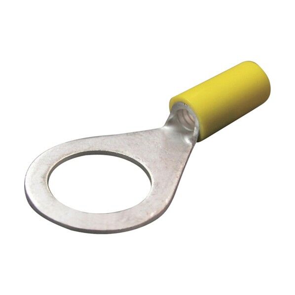 絶縁被覆付圧着端子(R形) 丸形 絶縁筒部ストレートタイプ(50PCS) TGV 5.5-12-YEL 1点