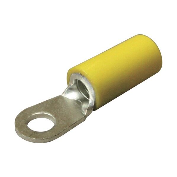 絶縁被覆付圧着端子(R形) 丸形 絶縁筒部ストレートタイプ(100PCS) TGV 5.5-3.5N-YEL 1点