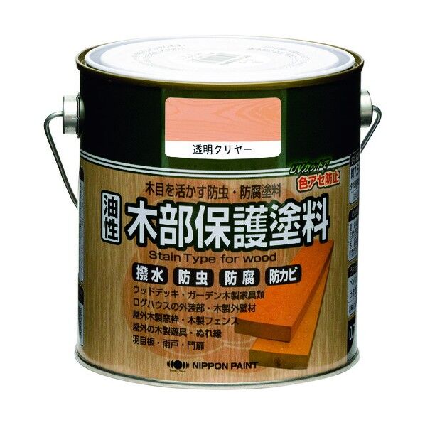 ぺ 油性木部保護塗料 0.7L 透明クリヤー HY010-0.7 1点