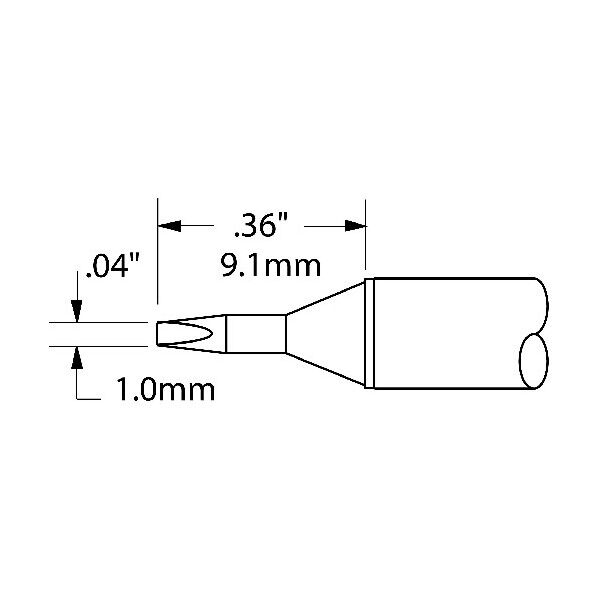 Metcal MXシリーズ チップカートリッジ STTC-025 1点