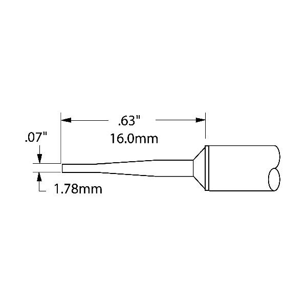 Metcal MXシリーズ チップカートリッジ STTC-042 1点