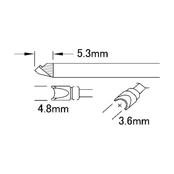 Metcal MXシリーズ チップカートリッジ STTC-097 1点