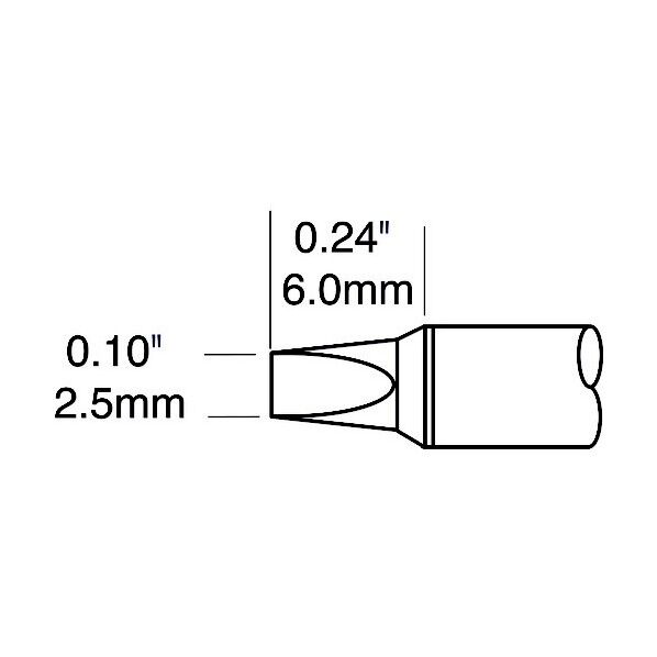 Metcal MXシリーズ チップカートリッジ STTC-136P 1点