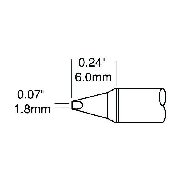 Metcal MXシリーズ チップカートリッジ STTC-137P 1点