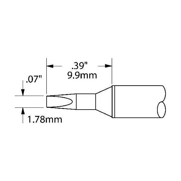 Metcal MXシリーズ チップカートリッジ STTC-837 1点