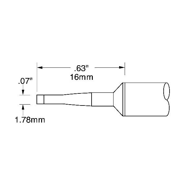 Metcal MFR-1160・SP-200シリーズ チップカートリッジ SSC-742A 1点