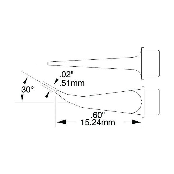 Metcal MXシリーズ チップカートリッジ SMTC-0172 1点