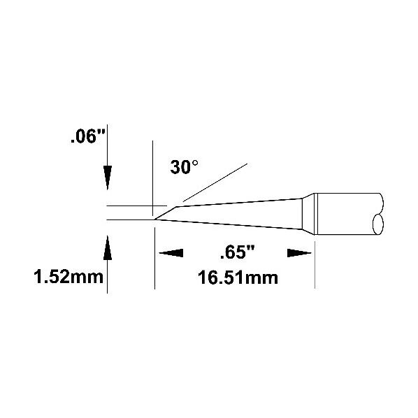 Metcal MXシリーズ チップカートリッジ SMTC-1167 1点