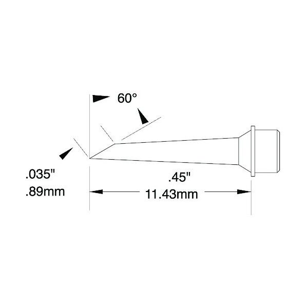 Metcal MXシリーズ チップカートリッジ SMTC-1175 1点