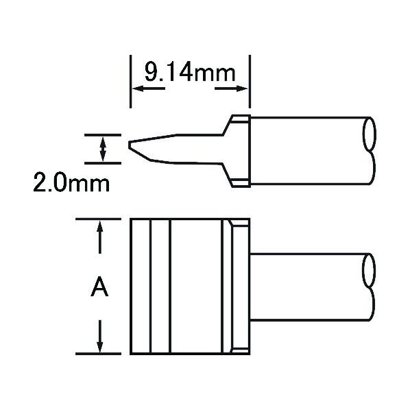 Metcal MXシリーズ チップカートリッジ SMTC-161 1点
