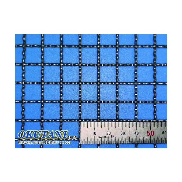 亜鉛メッキ鉄線クリンプ織金網 1.6パイ×12mm目 910幅 CR-G-1.6-12-910 1点