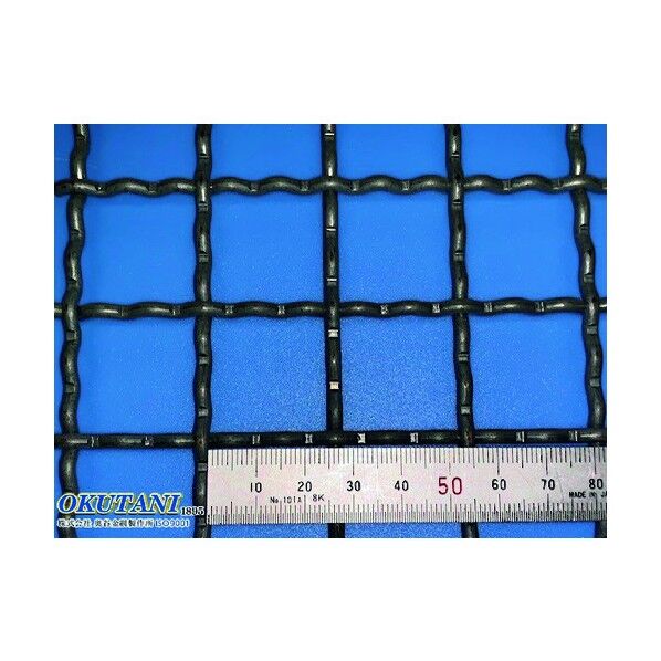 奥谷金網製作所 亜鉛メッキ鉄線クリンプ織金網 3.2パイ×25mm目 910幅 CR-G-3.2-25-910 1点