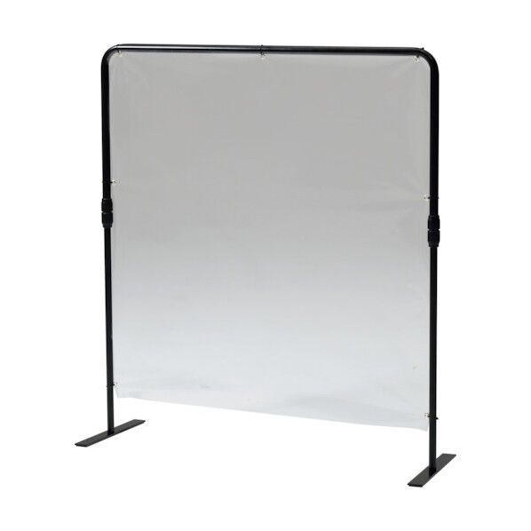ビニールパーテーション ハイタイプ 飛沫飛散防止 高さ調節可能 PDOS002BK 1点