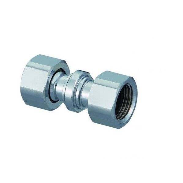 両ナット付アダプター(黄銅) G1/2×G1/2