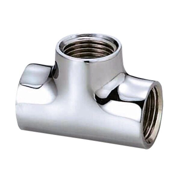 オンダ製作所 砲金チーズ（青銅） Rc1/2×Rc1/2×Rc1/2 バフ･メッキ付 OT-031MB 1点