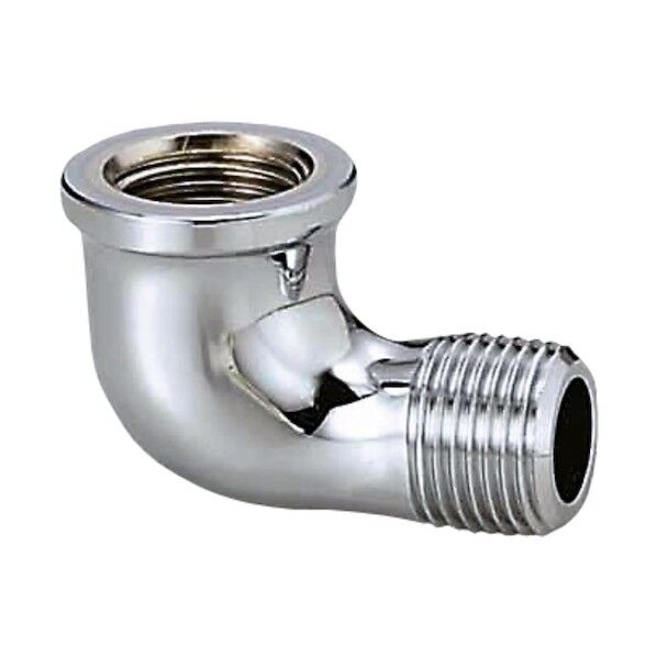 オンダ製作所 砲金ストリートエルボ（青銅） Rc1/2×R1/2 バフ･メッキ付 OT-073MB 1点