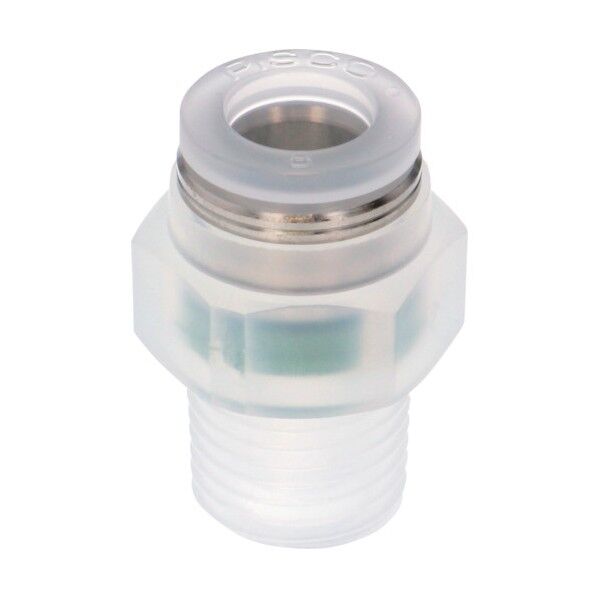  チューブフィッティング PPタイプ ストレート ゴム材質FKM PPC8-02-F 1点...