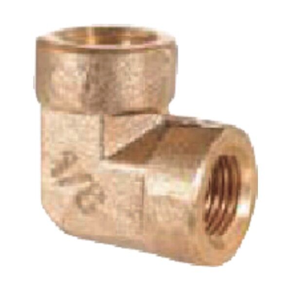 90°エルボ 1/8”F×1/8”Fアダプター(黄銅製)