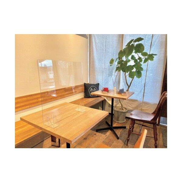 ドゥ・ウォール 透明 台置きフラット型 490mm×120mm×490mm DWT6-0550S 10枚