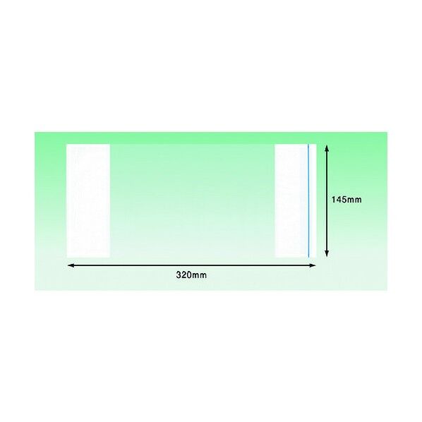 デリバリーパック ポケットタイプ 部分糊 (チェーンストア統一伝票用)145×320 PA-034T 100枚...