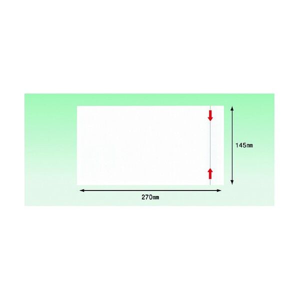 デリバリーパック ミシン目開封仕様(長3封筒サイズ用)145×270 全面糊 PA-040T 100枚