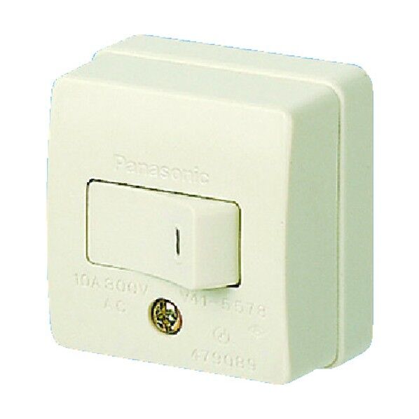 パナソニックエコソリューションズ 10A角型タンブラスイッチB(片切) WS3001W...
