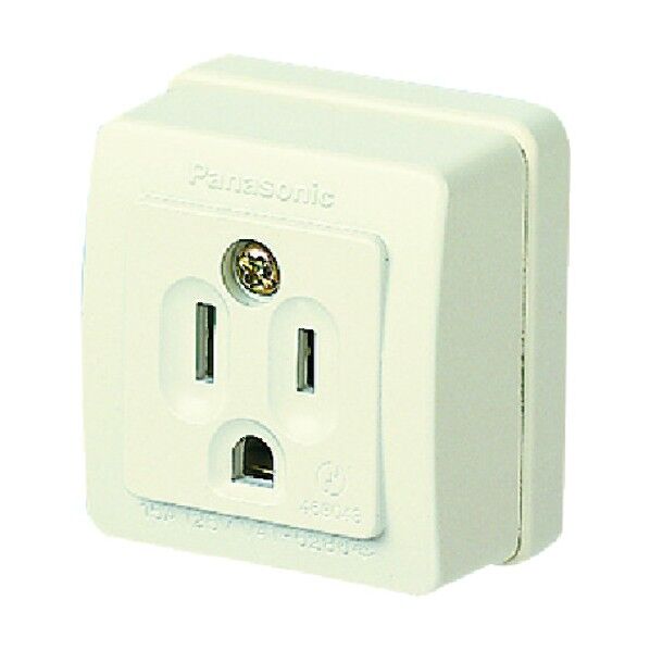 接地角型コンセント125V WK3001W 1