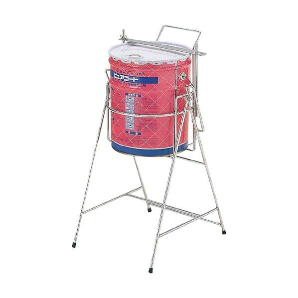 ステンレス缶スタンド丸缶用ハイタイプキャスター付 SK-05