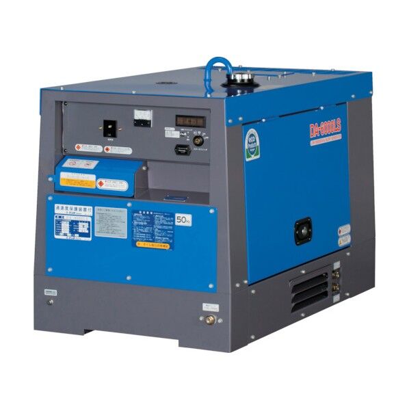 防音型ディーゼルエンジン発電機 5.2/6.0kVA(50/60Hz) DA-6000LS 1点