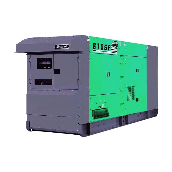 デンヨー 防音型ディーゼルエンジン発電機 554/610kVA(50/60Hz) DCA-610SPK 1点