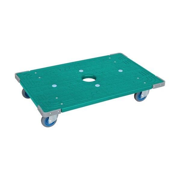 折りたたみコンテナー用台車 803521 サンキャリー6090(Φ100)グリーン