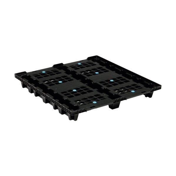 プラスチックパレット 814003 N2-107107 ブラック SK-N2-107107-BK 1点