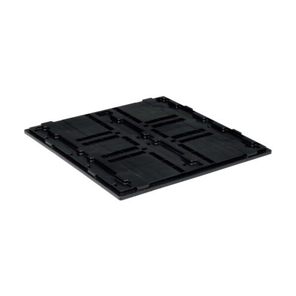 プラスチックパレットフタ 814308 N2-107107ブラック SK-N2-107107-F-BK 1点