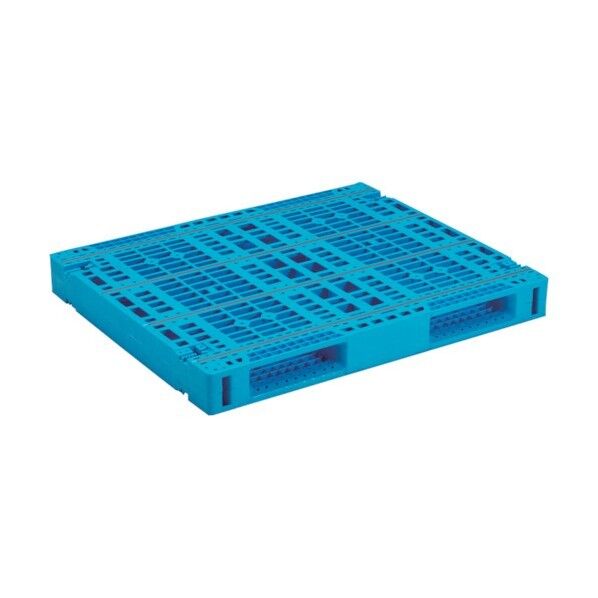 プラスチックパレット 812352 R2-1012-4 ライトブルー SKR2-1012-4 BLL 1点