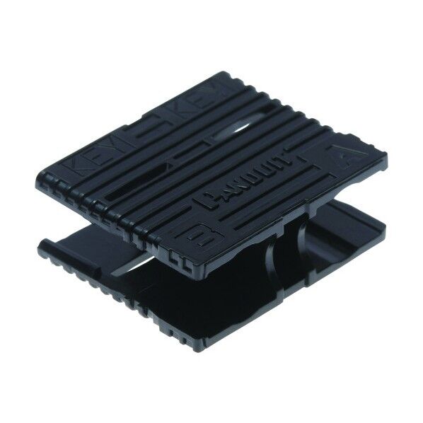 OptiCam研磨済み光コネクタ用SCデュプレックスクリップ 黒