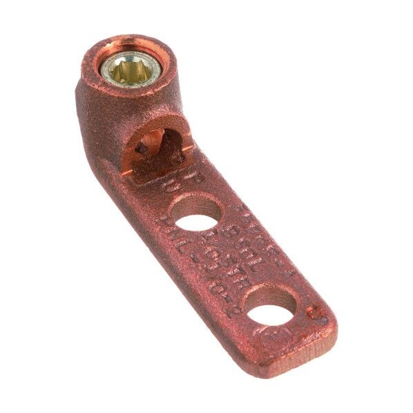 銅製メカニカルコネクター 1穴 取付板 ストレート 電線サイズ AWG6 (単線) - 250 kcmil 取付穴サイズ 95mm PNL-250-Q 25個