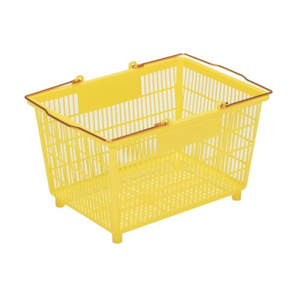 スーパー篭(大―2)アルミハンドル 102693 イエロー 10269300YE201 1点