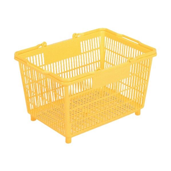 スーパー篭(大―2)プラハンドル 102694 イエロー 10269400YE201 1点