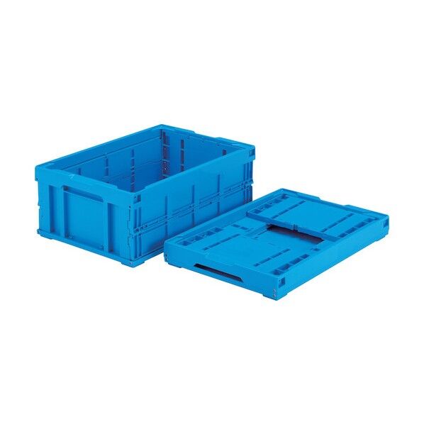 折りたたみコンテナー 550150 オリコン55B（底面嵌合突起有）青