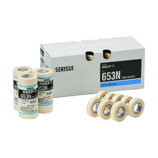 積水 和紙粘着テープ#653N 60X18(1パック) K653N10 2点