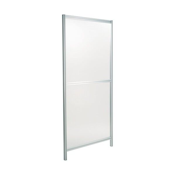 アルミフレーム安全柵(透明パネル2枚+金具セット) SJSF-C2 1点