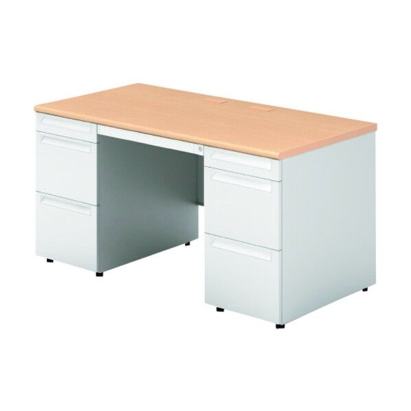 669666)US 両袖机 US-NS147AL-33 WM/W4 1点