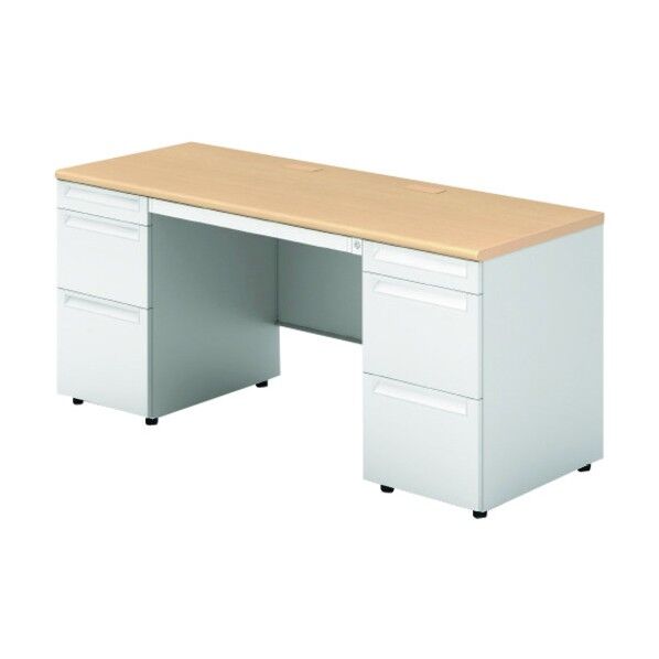 669696)US 両袖机 US-NS166D-33 WM/W4 1点